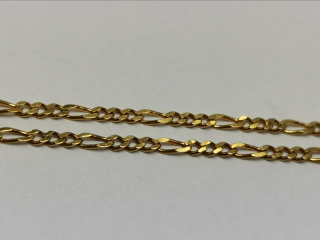 Zlatý řetízek figaro