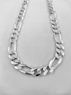 Pánský stříbrný řetízek - silné figaro