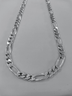 Pánský stříbrný řetízek - silné figaro