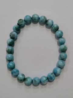 Náramek larimar, kuličky